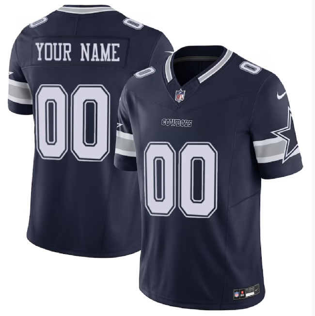 Youth Dallas Cowboys Active Player Custom Navy 2023 F.U.S.E Alternate Vapor Untouchable Limited Football Stitched Jersey